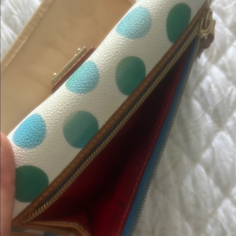 Dooney & Bourke Polka Dot Wallet - Picture 9 of 10